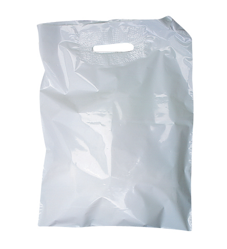 Tragtaschen mit Griffloch PE-LD, weiss, 45 × 33 cm + 10 cm, 0,05 mm - Webstar - Hygiene- und Verbrauchsartikel - Medizin- und Pflegeprodukte - Kiosk- und Shopartikel - Fun Food Service - Schweiz - Articles d’hygiène et consommables - Produits médicaux et de soins - Produits de kiosque et de magasin - Fun Food Service - Suisse