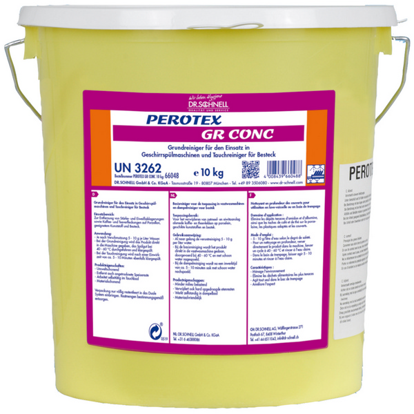 Perotex GR CONC Tauchreiniger fest, weiss, pH: 14, chlor- und phosphatfrei, 10 kg - Webstar - Hygiene- und Verbrauchsartikel - Medizin- und Pflegeprodukte - Kiosk- und Shopartikel - Fun Food Service - Schweiz - Articles d’hygiène et consommables - Produits médicaux et de soins - Produits de kiosque et de magasin - Fun Food Service - Suisse