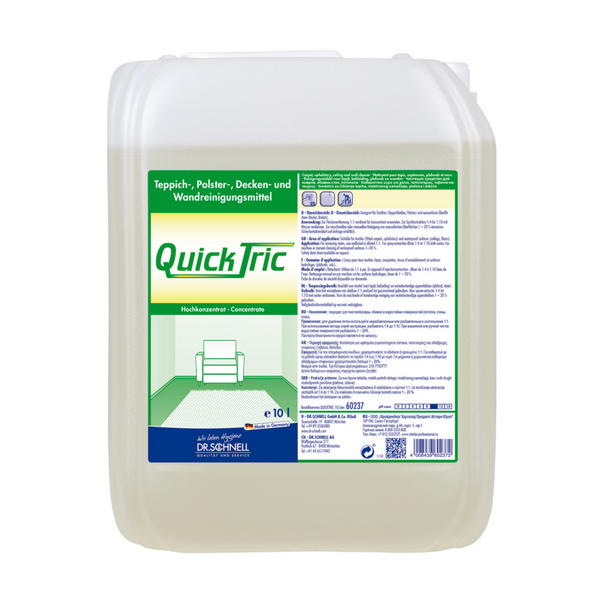 QUICK TRIC Tensidfreies Teppich-, Polster-, Decken- und Wandreinigungsmittel