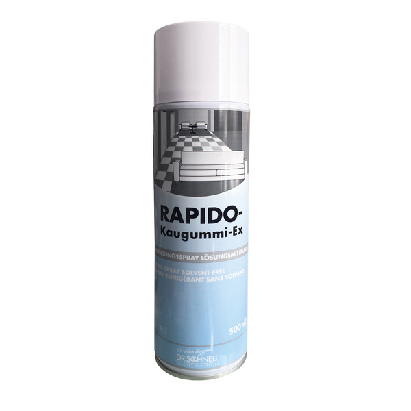 DR.SCHNELL'S RAPIDO Kaugummi-Ex farblos, Aerosol, 500 ml, gebrauchsfertig - Webstar - Hygiene- und Verbrauchsartikel - Medizin- und Pflegeprodukte - Kiosk- und Shopartikel - Fun Food Service - Schweiz - Articles d’hygiène et consommables - Produits médicaux et de soins - Produits de kiosque et de magasin - Fun Food Service - Suisse