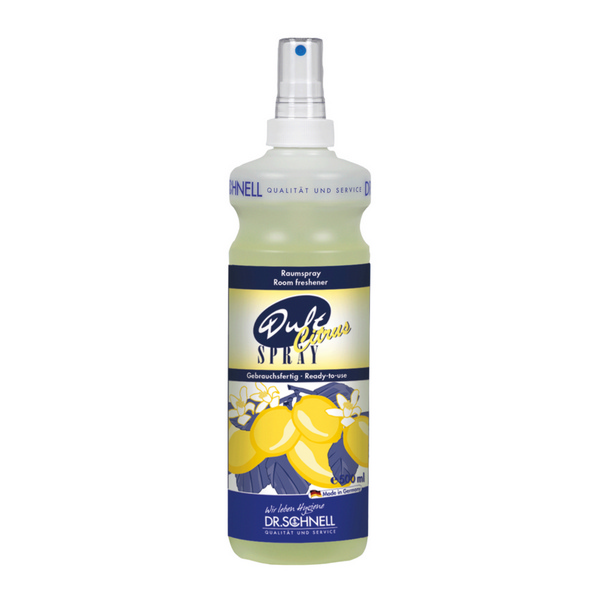 DUFTSPRAY CITRUS Zitrusduft, hellgelb, flüssig, pH: 7, umweltschonend, 500 ml, gebrauchsfertig mit Sprühaufsatz - Webstar - Hygiene- und Verbrauchsartikel - Medizin- und Pflegeprodukte - Kiosk- und Shopartikel - Fun Food Service - Schweiz - Articles d’hygiène et consommables - Produits médicaux et de soins - Produits de kiosque et de magasin - Fun Food Service - Suisse
