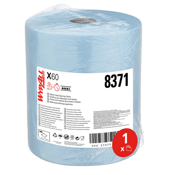 Kimberly-Clark Reinigungstücher Maxirolle Wypall – X60