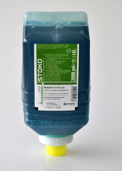 Estesol hair&body, Hautreinigung Dusche