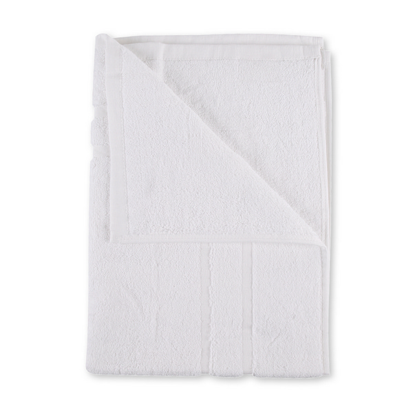 Bad.- Duschvorlege 100% Baumwolle weiss