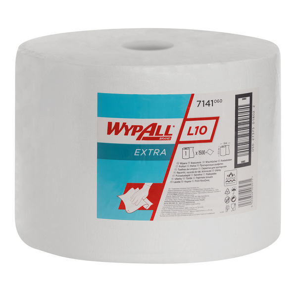 Kimberly-Clark Papierwischtücher Maxi Wypall L10 Extra Recycling, Airflex, 1-lagig, 23,5 × 38 cm, Rolle à 1500 Blatt, Aussen Ø 32 cm, Innen Ø 6 cm, weiss - Webstar - Hygiene- und Verbrauchsartikel - Medizin- und Pflegeprodukte - Kiosk- und Shopartikel - Fun Food Service - Schweiz - Articles d’hygiène et consommables - Produits médicaux et de soins - Produits de kiosque et de magasin - Fun Food Service - Suisse