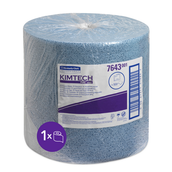 Kimberly-Clark Prozesswischtücher Maxirolle Kimtech Science Polypropylen, 1-lagig, 34 × 38 cm, Rolle à 500 Blatt, blau - Webstar - Hygiene- und Verbrauchsartikel - Medizin- und Pflegeprodukte - Kiosk- und Shopartikel - Fun Food Service - Schweiz - Articles d’hygiène et consommables - Produits médicaux et de soins - Produits de kiosque et de magasin - Fun Food Service - Suisse