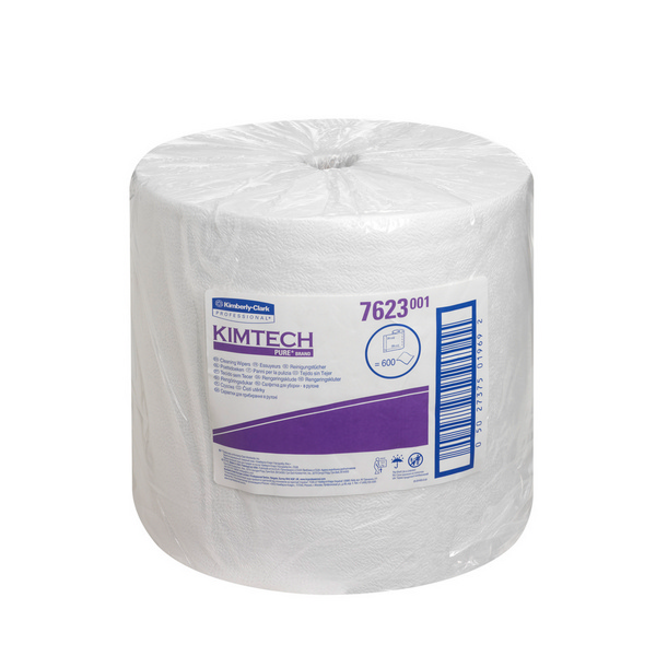 Kimberly-Clark Reinigungstücher Kimtech Pure Polypropylen, Grossrolle, perforiert, 34 x 38 cm, 600 Tücher, weiss - Webstar - Hygiene- und Verbrauchsartikel - Medizin- und Pflegeprodukte - Kiosk- und Shopartikel - Fun Food Service - Schweiz - Articles d’hygiène et consommables - Produits médicaux et de soins - Produits de kiosque et de magasin - Fun Food Service - Suisse