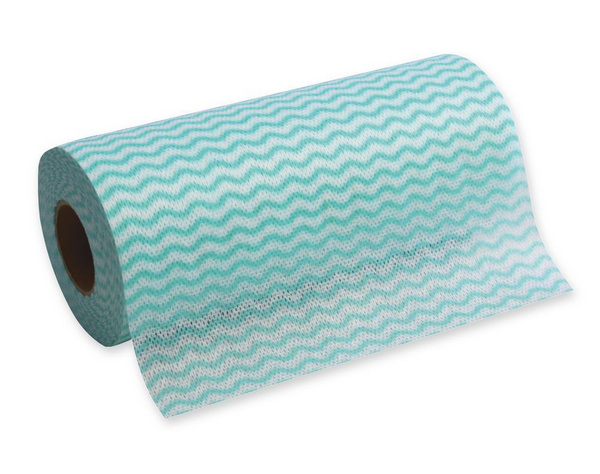 Reinigungstuch 50% Visk. 50% Polye grün weiss 20x40cm 40g/m2 1 Rolle 50 Blatt - Webstar - Hygiene- und Verbrauchsartikel - Medizin- und Pflegeprodukte - Articles d’hygiène et consommables - Produits médicaux et de soins