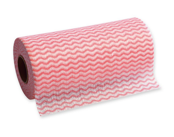 Reinigungstuch 50% Visk. 50% Polye rot weiss 20x40cm 40g/m2 1 Rolle 50 Blatt - Webstar - Hygiene- und Verbrauchsartikel - Medizin- und Pflegeprodukte - Articles d’hygiène et consommables - Produits médicaux et de soins