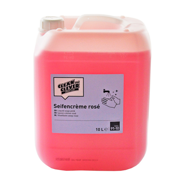 CLEAN and CLEVER Seifencrème SMA 91 Blumenduft, rosa, pH-neutral, 10 Liter - Webstar - Hygiene- und Verbrauchsartikel - Medizin- und Pflegeprodukte - Kiosk- und Shopartikel - Fun Food Service - Schweiz - Articles d’hygiène et consommables - Produits médicaux et de soins - Produits de kiosque et de magasin - Fun Food Service - Suisse