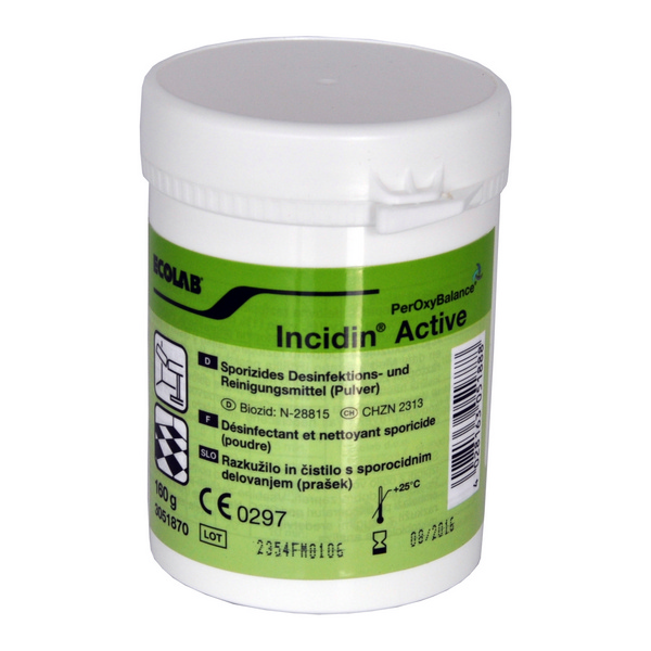 Incidin active Flächendesinfektionsmittel parfümiert, hellgelb, pulverförmig, pH: 8, 160 g - Webstar - Hygiene- und Verbrauchsartikel - Medizin- und Pflegeprodukte - Kiosk- und Shopartikel - Fun Food Service - Schweiz - Articles d’hygiène et consommables - Produits médicaux et de soins - Produits de kiosque et de magasin - Fun Food Service - Suisse