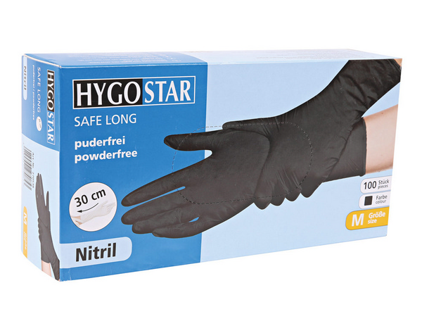 HYGOSTAR Safe Superlong Nitrilhandschuhe Long