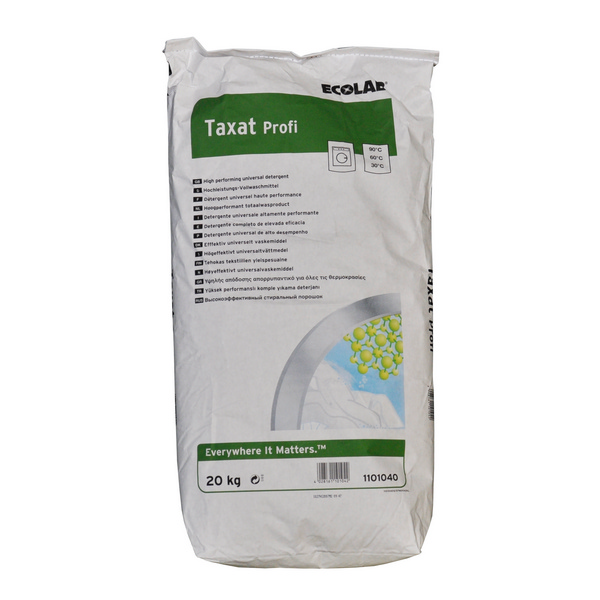 Taxat Profi Textilwaschmittel parfümiert, weiss, pulverförmig, pH: 10,5 - 11,1, phosphatfrei, 20 kg - Webstar - Hygiene- und Verbrauchsartikel - Medizin- und Pflegeprodukte - Kiosk- und Shopartikel - Fun Food Service - Schweiz - Articles d’hygiène et consommables - Produits médicaux et de soins - Produits de kiosque et de magasin - Fun Food Service - Suisse