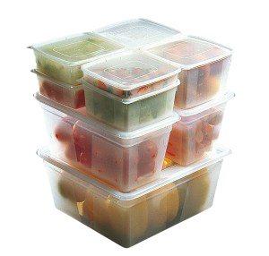 Behälter mit Deckel 7.5l PP transparent 1/2 GN 325x265x