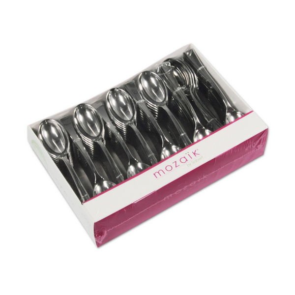 Mini Löffel PS, silber, metallisiert, 100 mm - Webstar - Hygiene- und Verbrauchsartikel - Medizin- und Pflegeprodukte - Kiosk- und Shopartikel - Fun Food Service - Schweiz - Articles d’hygiène et consommables - Produits médicaux et de soins - Produits de kiosque et de magasin - Fun Food Service - Suisse