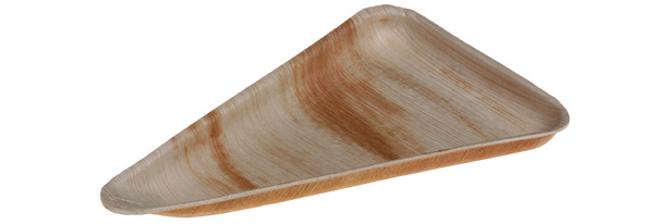 Teller Palmblatt, braun, Triangle, 245 × 150 × 18 mm - Webstar - Hygiene- und Verbrauchsartikel - Medizin- und Pflegeprodukte - Kiosk- und Shopartikel - Fun Food Service - Schweiz - Articles d’hygiène et consommables - Produits médicaux et de soins - Produits de kiosque et de magasin - Fun Food Service - Suisse