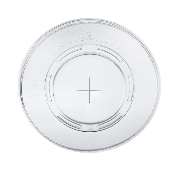 Flachdeckel mit Kreuzschlitz PLA, transparent, Ø 95 mm - Webstar - Hygiene- und Verbrauchsartikel - Medizin- und Pflegeprodukte - Kiosk- und Shopartikel - Fun Food Service - Schweiz - Articles d’hygiène et consommables - Produits médicaux et de soins - Produits de kiosque et de magasin - Fun Food Service - Suisse