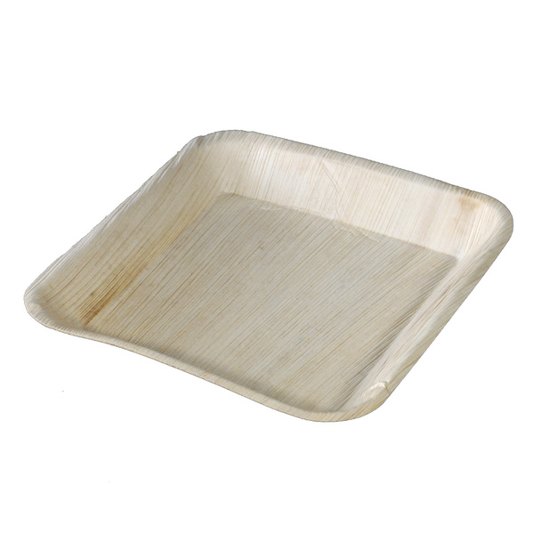Teller Palmblatt, braun, 170 × 170 × 25 mm - Webstar - Hygiene- und Verbrauchsartikel - Medizin- und Pflegeprodukte - Kiosk- und Shopartikel - Fun Food Service - Schweiz - Articles d’hygiène et consommables - Produits médicaux et de soins - Produits de kiosque et de magasin - Fun Food Service - Suisse