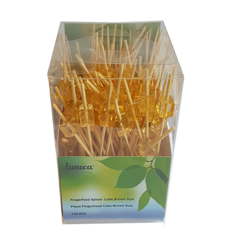 Lunica Fingerfoodspiesse Cube Brown
