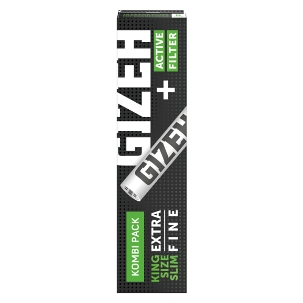 Gizeh Black King Size+Activ Fil. 34 Blatt / 16 Filter