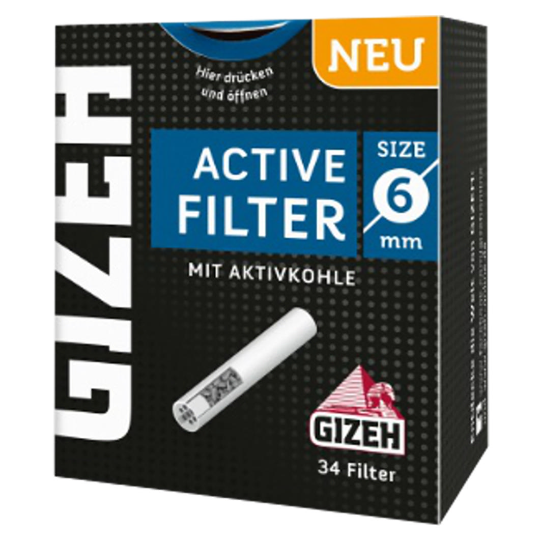 Gizeh Active Kohlefilter 6mm
