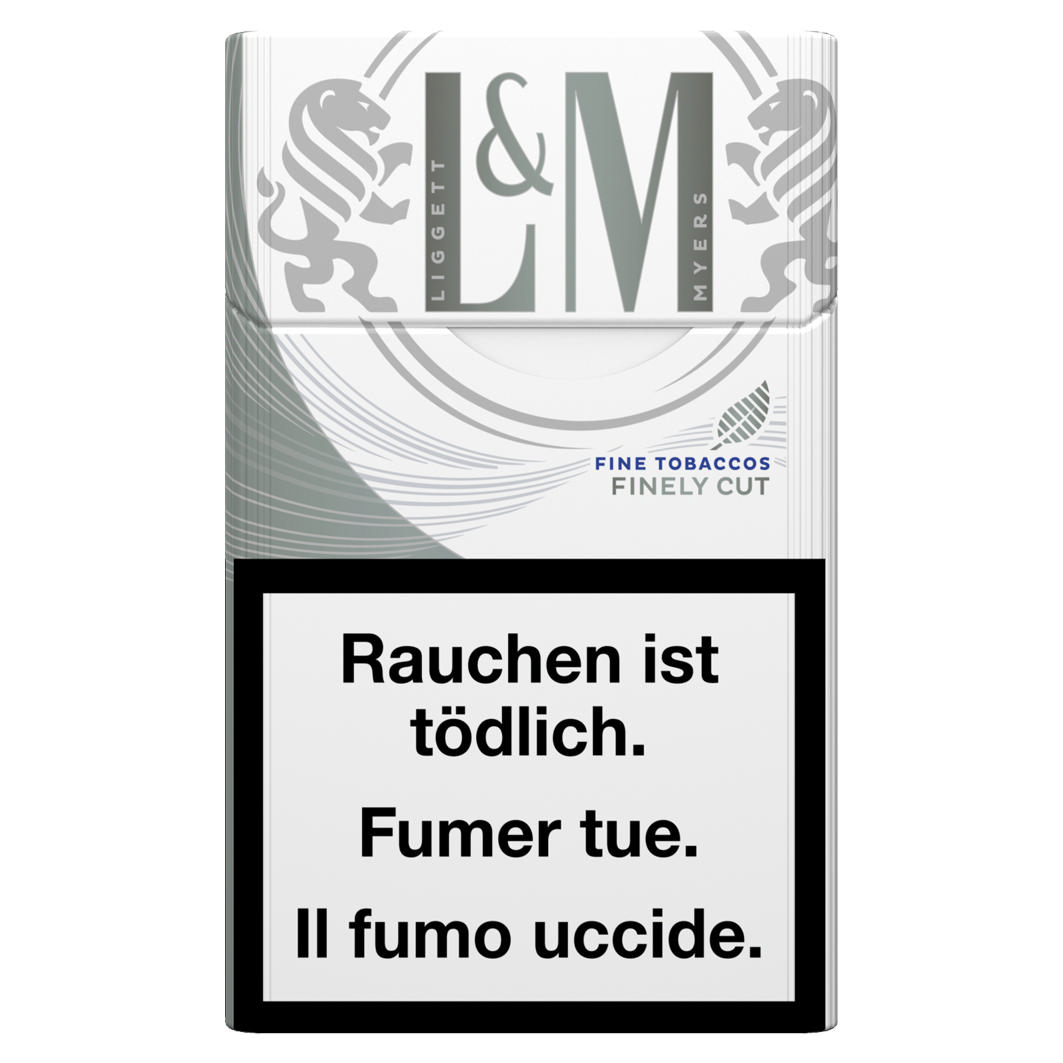 L&M Fine Cut Silver Blue Box