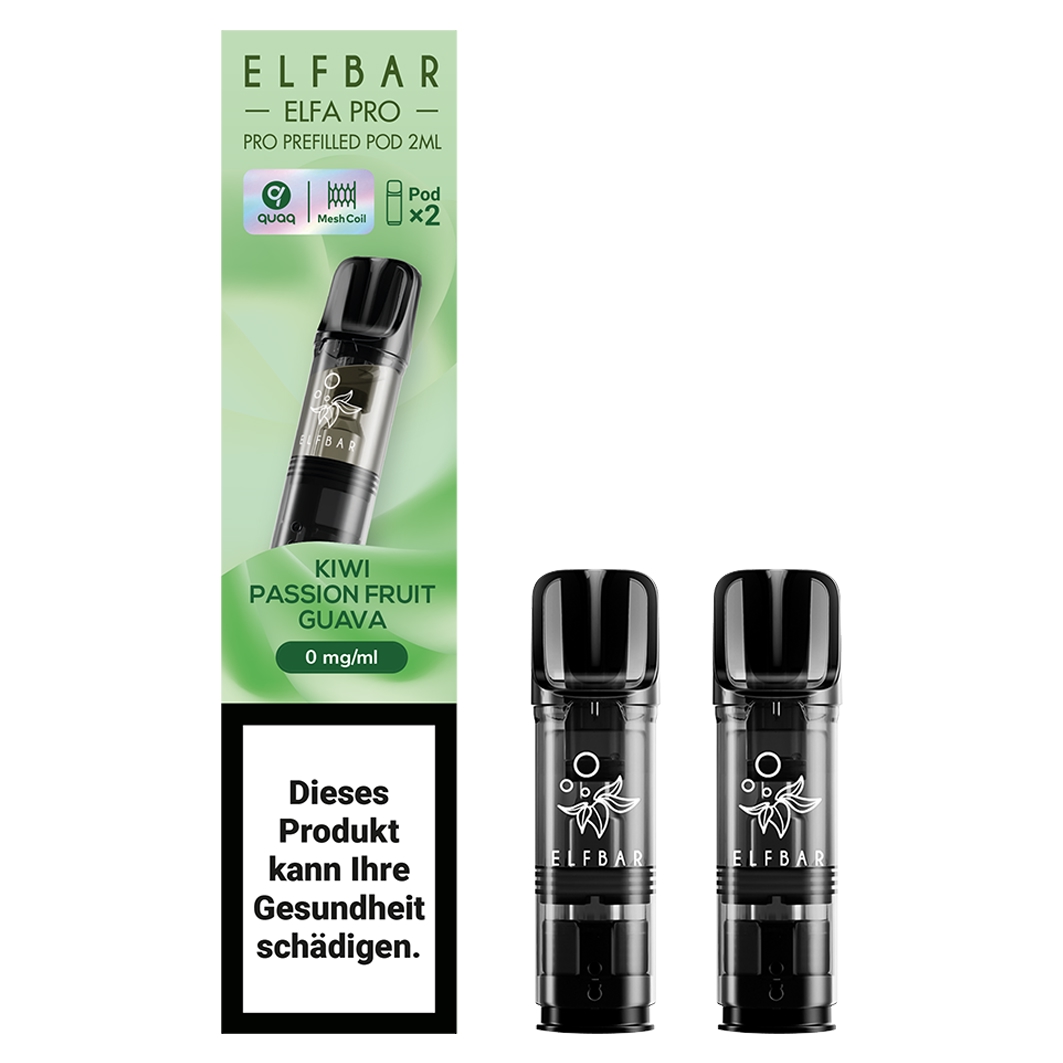 ELFBAR ELFA Pro Pods Kiwi Passion Guava 0mg