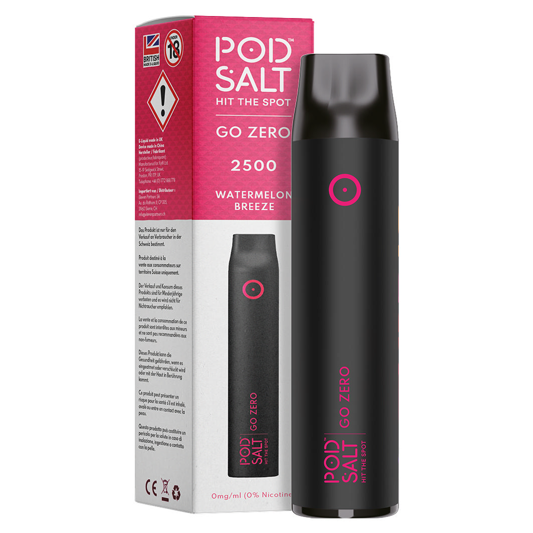 Pod Salt Zero Watermelon Breeze 2500 Puffs