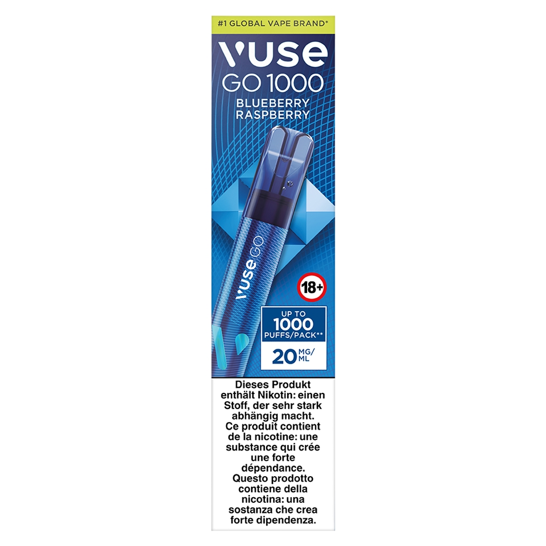 VUSE GO Blueberry Raspberry 1000 Puffs