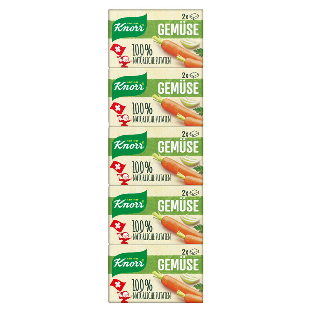 Knorr Bouillon Gemüse 100% 5x22g