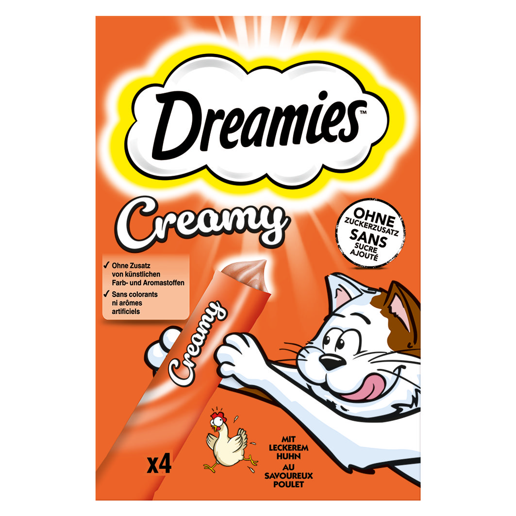 Dreamies Creamy Huhn 4x10g