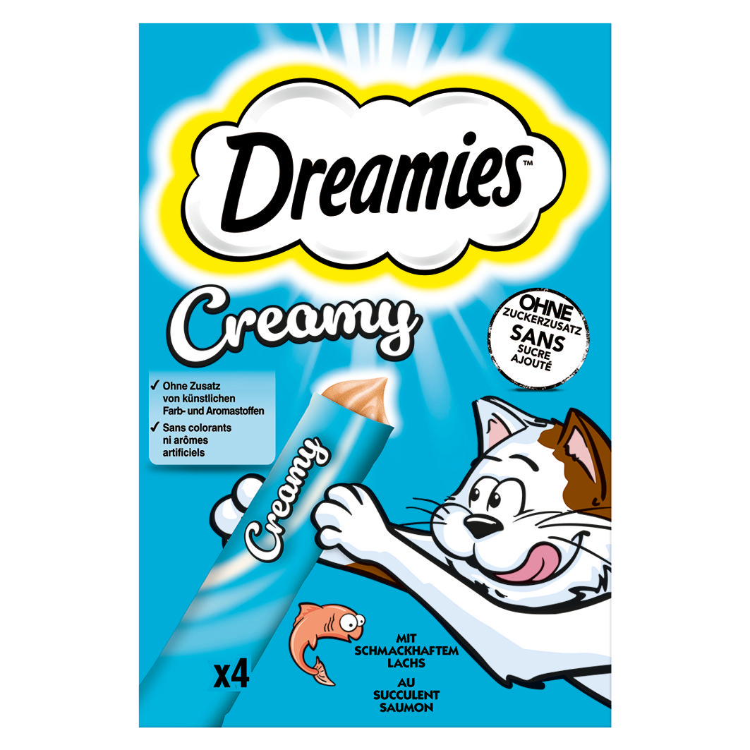 Dreamies Creamy Lachs 4x10g