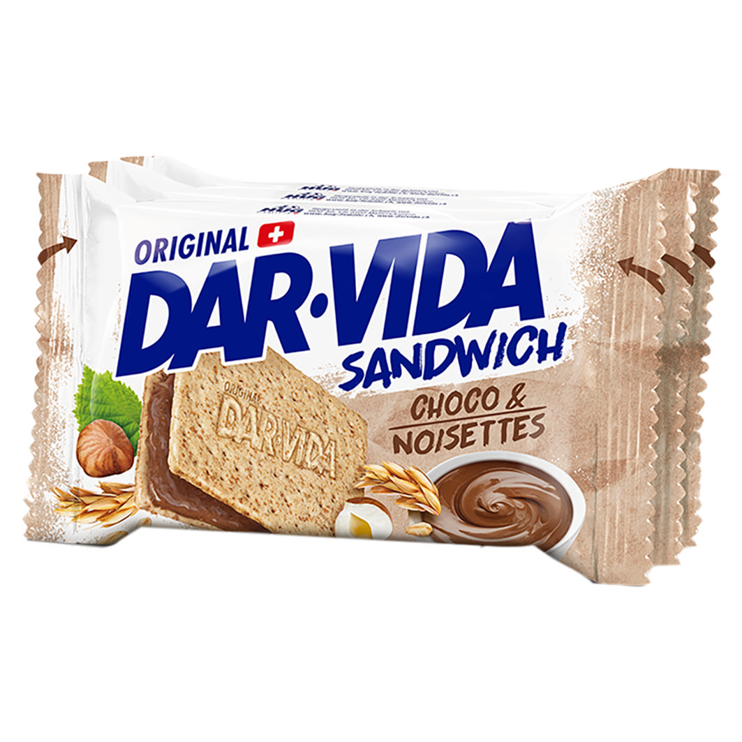 DAR-VIDA Sandwich Nuss-Choco 3x65g