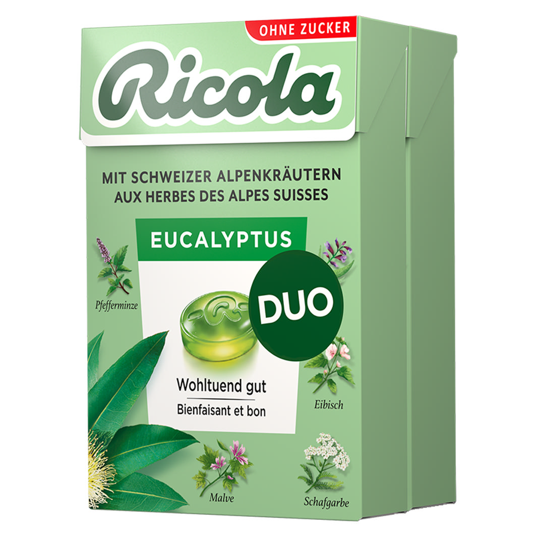 Ricola Box Duo Eucalyptus 2x50g