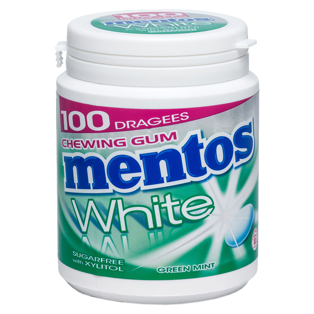 Mentos Gum White Green Mint 150g / 100 Stk.