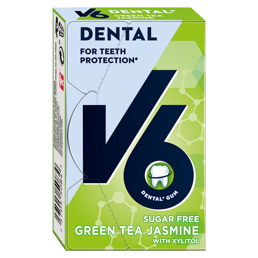 V6 Dental Green Tea Jasmine 24g