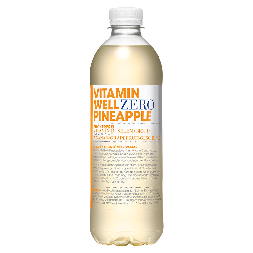 Vitamin Well Zero Pineapple 50cl