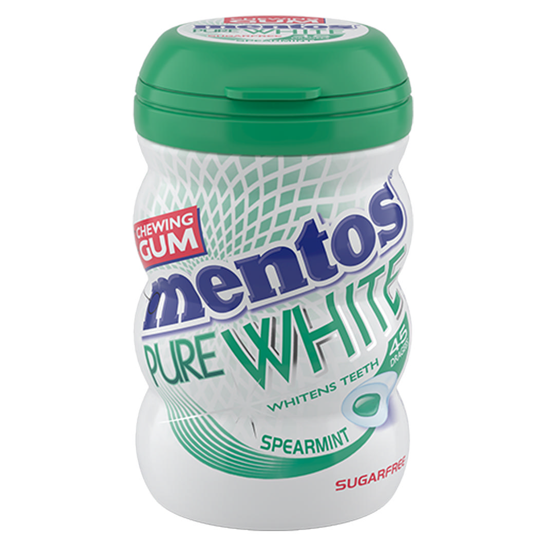 Mentos Gum Pure White Spearmint 90g