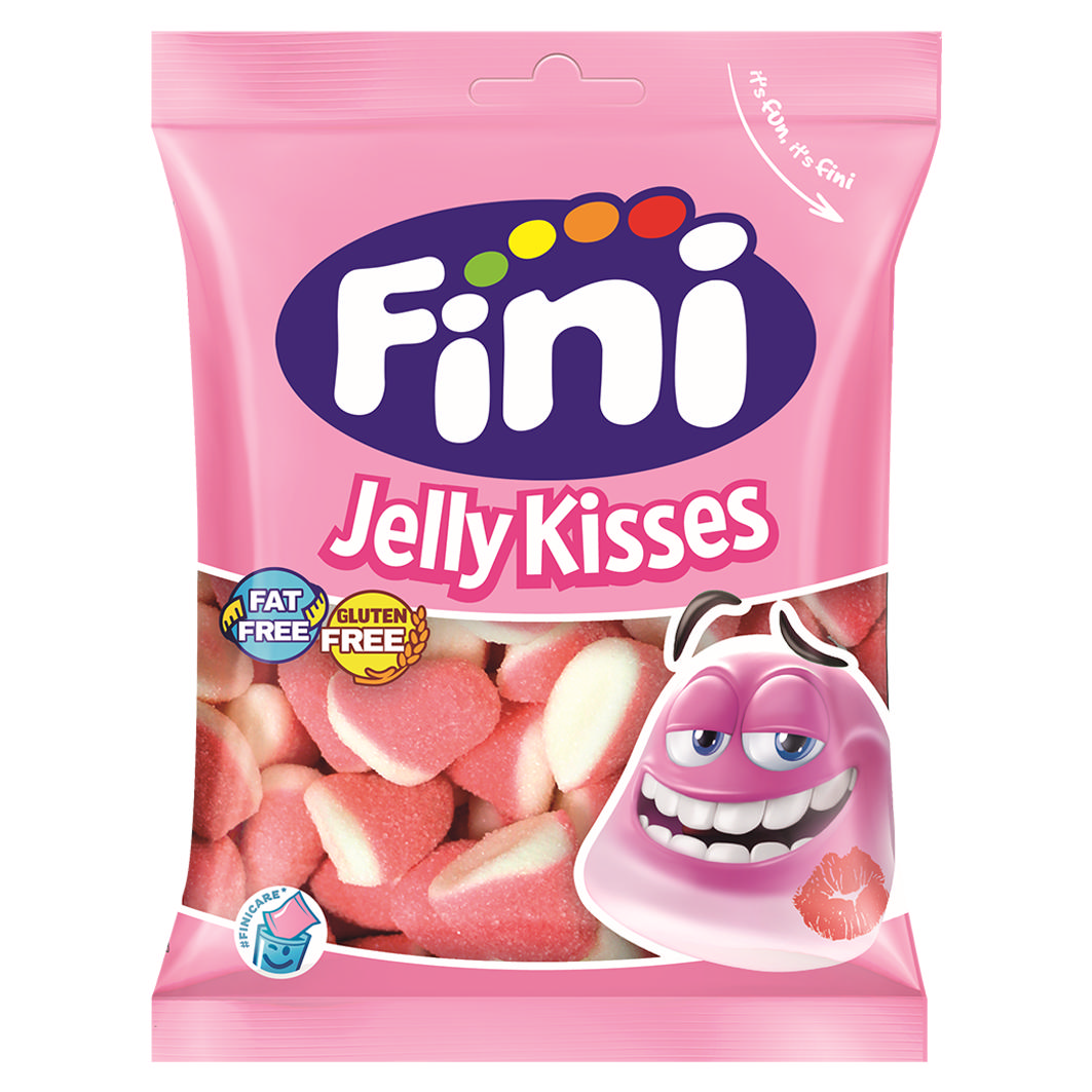 Fini Jelly Kisses Strawb. 100g