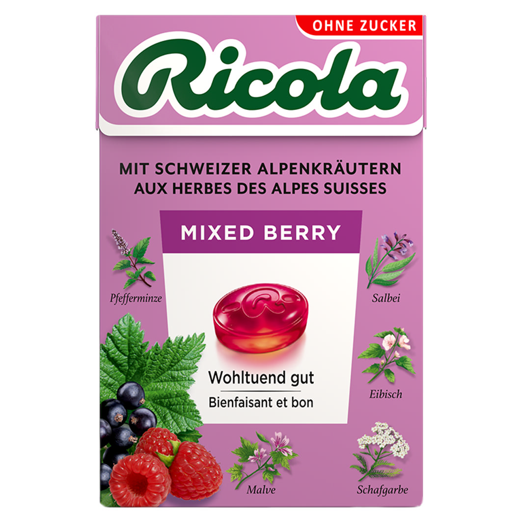 Ricola Box Mixed Berry 50g