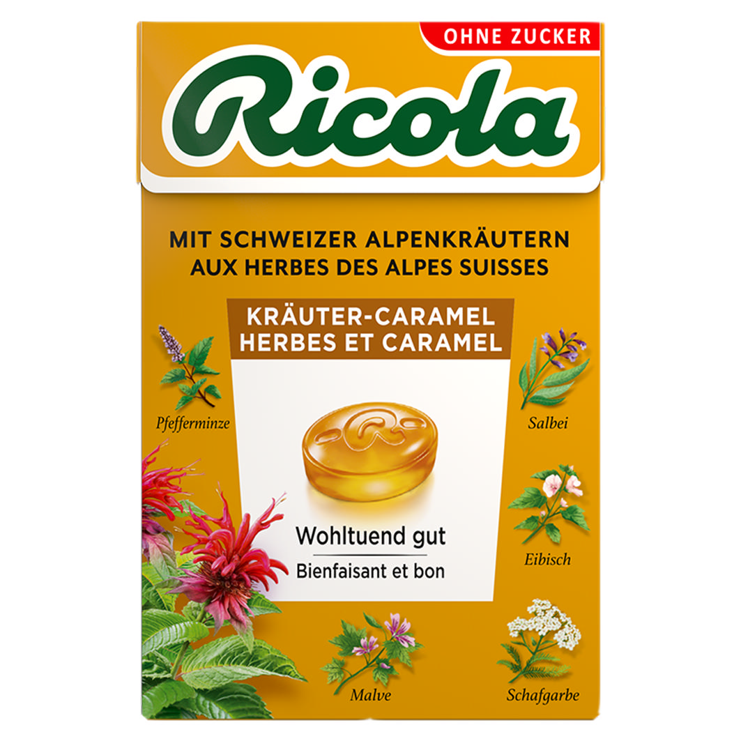 Ricola Box Kräuter-Caramel 50g