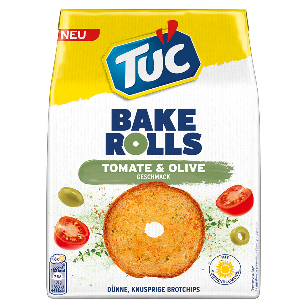 TUC Bake Rolls Tomato & Olive 150g