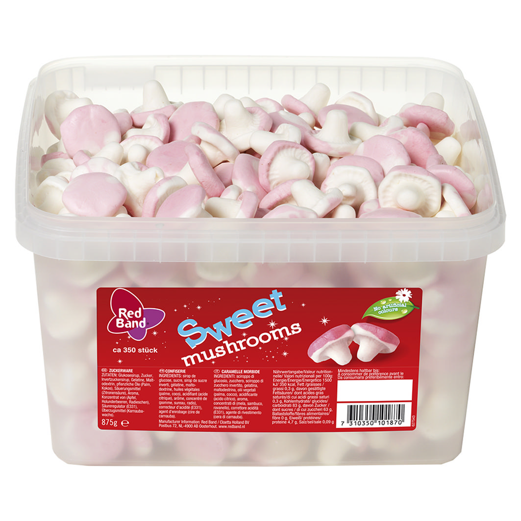 Red Band Sweet Mushrooms 875g