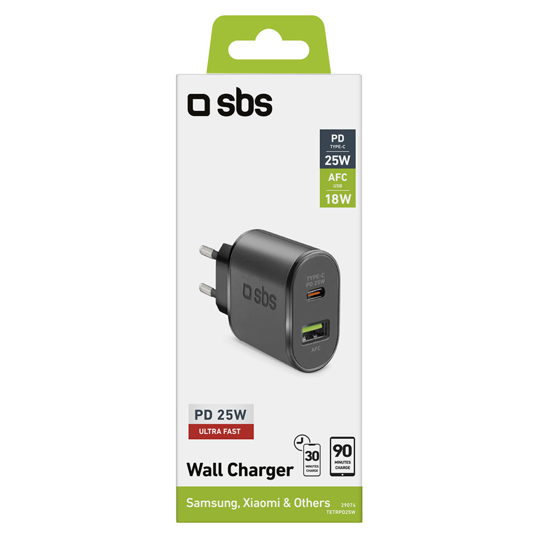 SBS Travel Charger 25W 1 Stk.