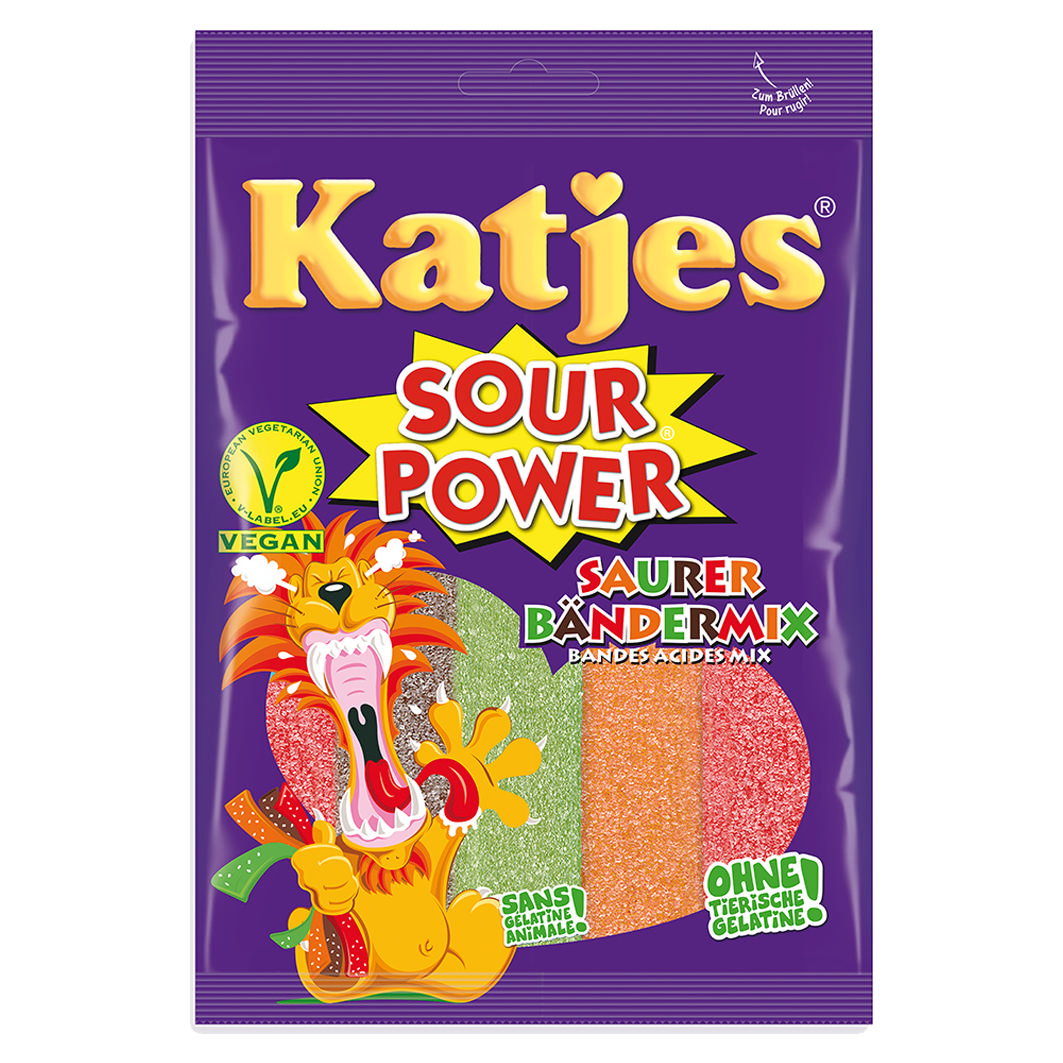 Katjes Sour Power Bänder Mix 200g