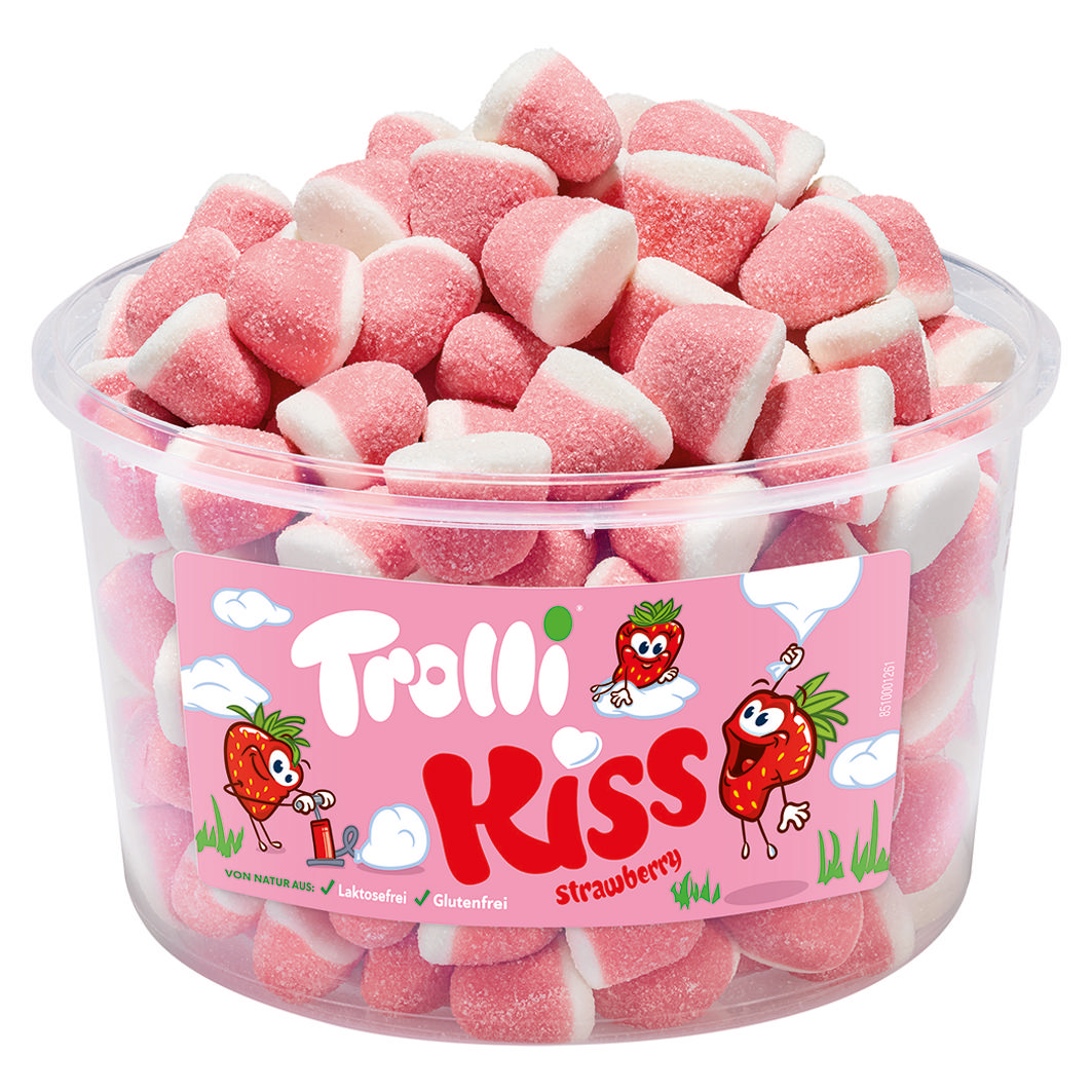 Trolli Kiss Erdbeere 1kg