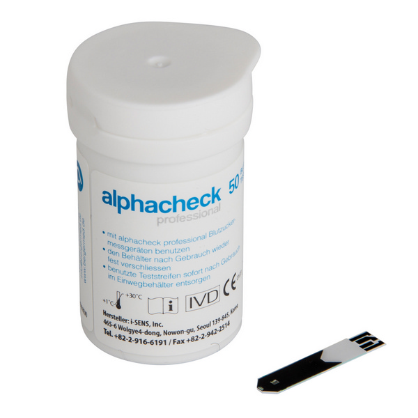 alphacheck Blutzucker-Teststreifen