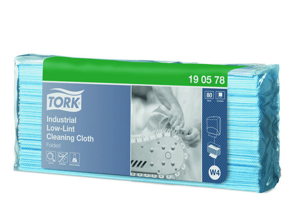 Tork Premium fusselarme Industrie-Reinigungstücher 190 - Einzeltücher Top Pack – W4 System
