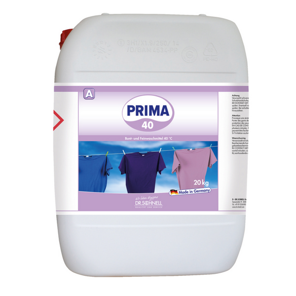 PRIMA 40 Flüssiges Bunt- und Feinwaschmittel mit Geruchsneutralisator