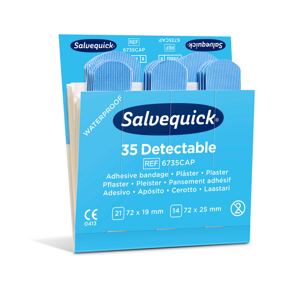 Salvequick Blue Detectable Pflaster